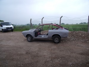 Fiat Car after blasting with 