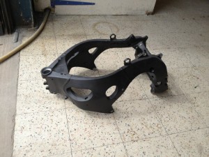 British Super Bike CRB frame. Before Blasting 