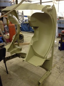 TR4 Primed and ready for painting