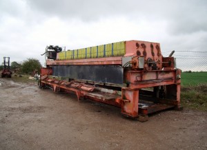 Filter Press before refurbishment